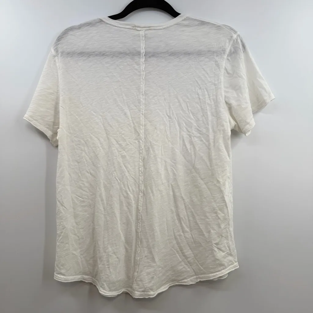American Giant Supima Cotton Slub Tee White Women's L Size L - Image 4