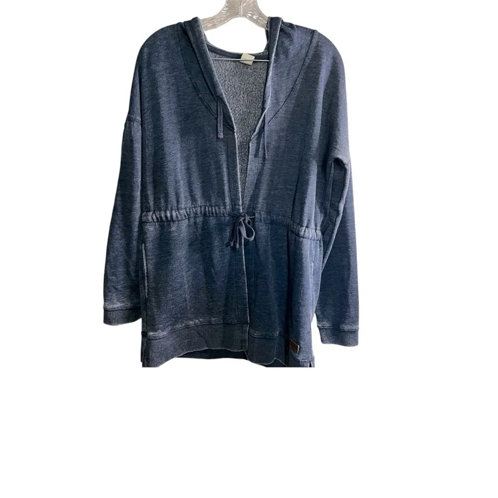 Roxy Blue‎ Chameleon Long Line Hooded Fleece Jacket - Image 3