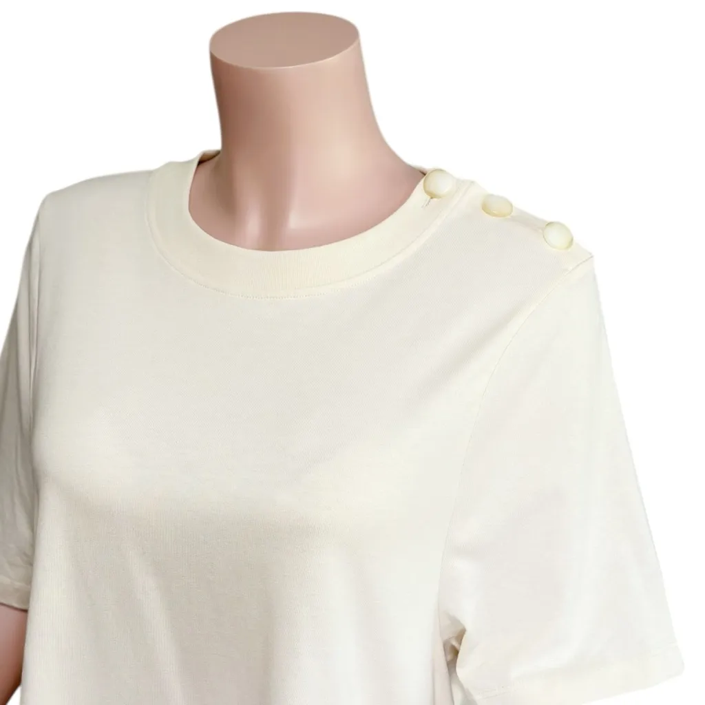 SÉZANE Selena Mini Shirt Dress, Cream, Medium - Image 12