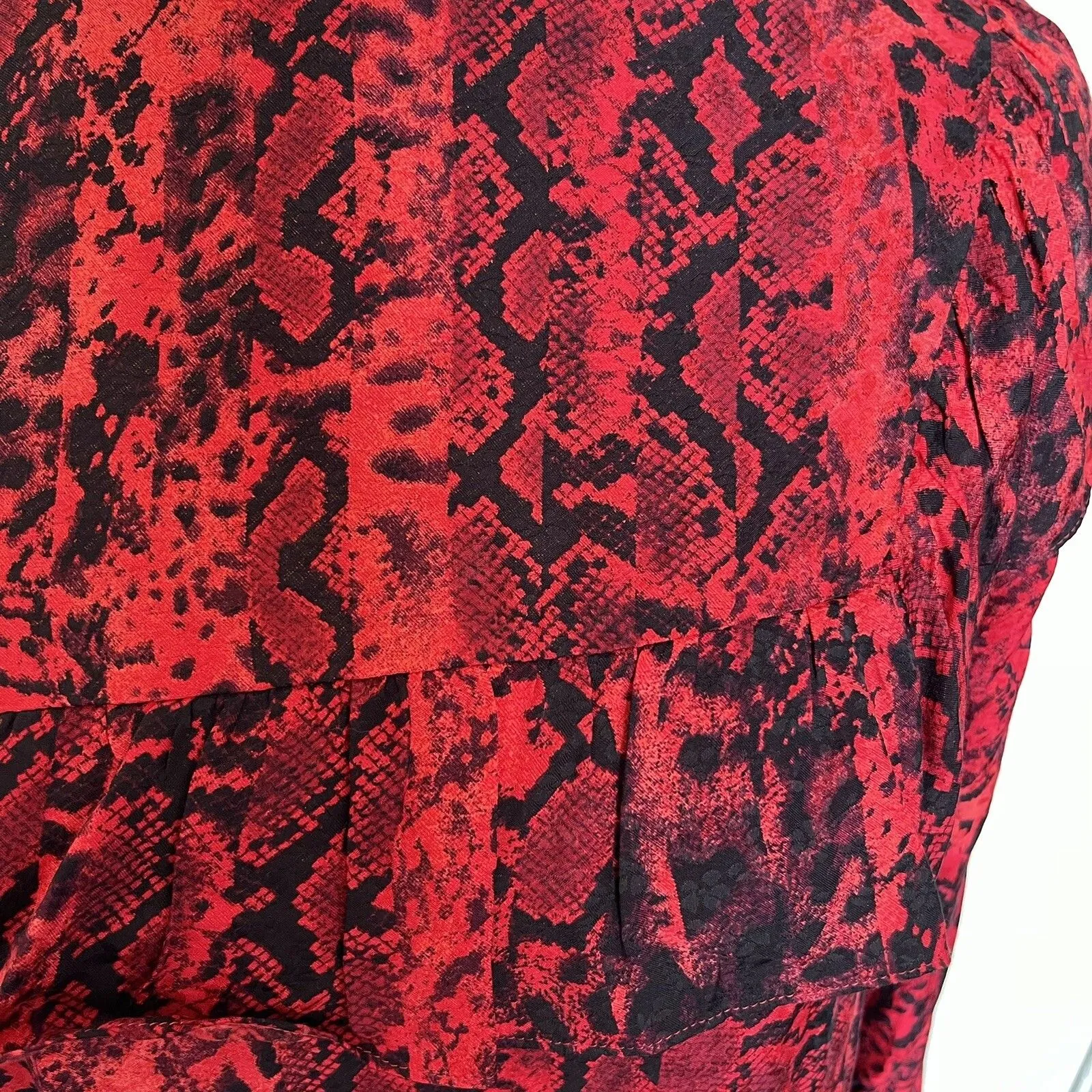 Bash Ba&SH Dress Sz 0 Sz 4 U.S Coastal Cowgirl Animal Boho Music Festival Safari - Image 13