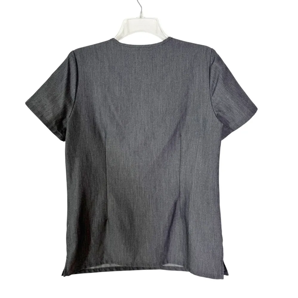 Figs Casma Three Pocket Scrub Top Gray Size S - Image 5