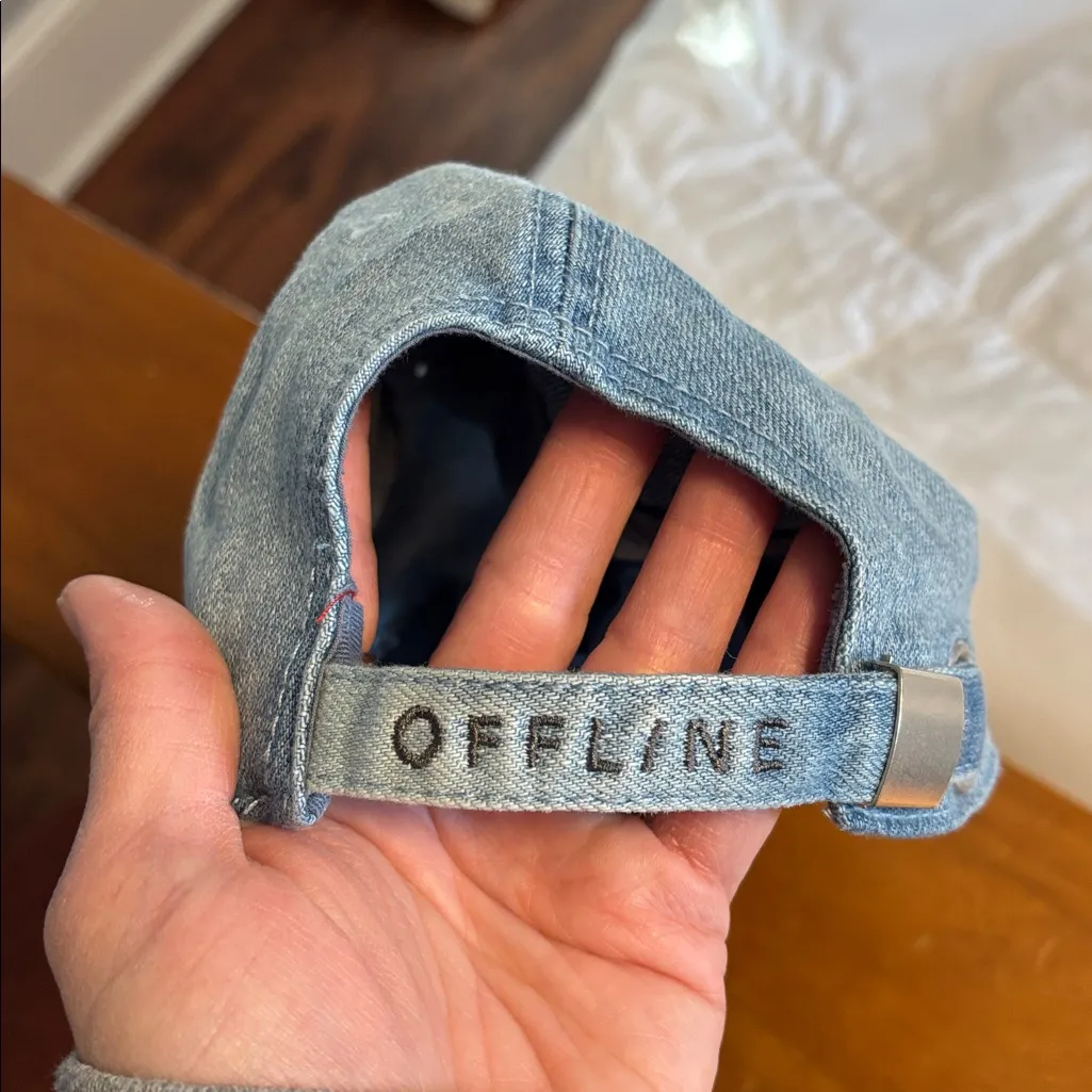 Aerie Offline Light Blue Denim Cap - Image 4