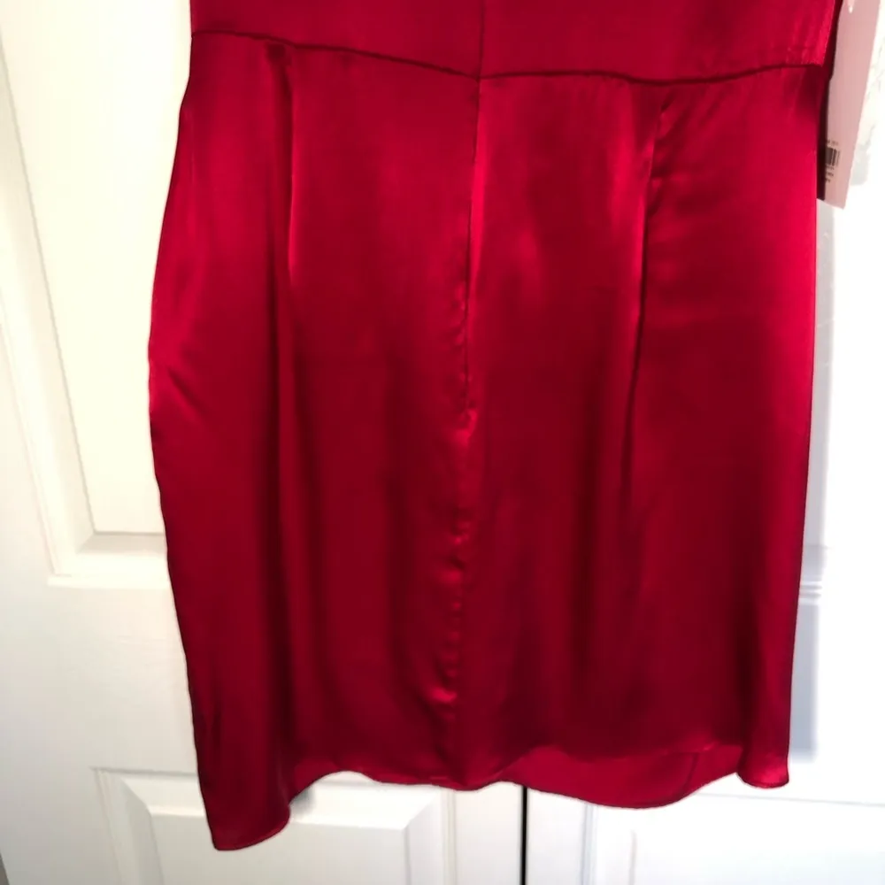 NWT Amanda Uprichard 100% Silk Cowl Neck Mini Dress Size M - Image 10