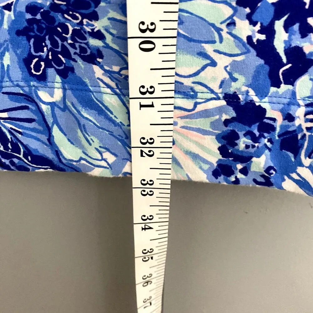 Lilly Pulitzer Coastal Blue Catch N Keep Jersey Knit Preppy Bartlett Dress S - Image 5