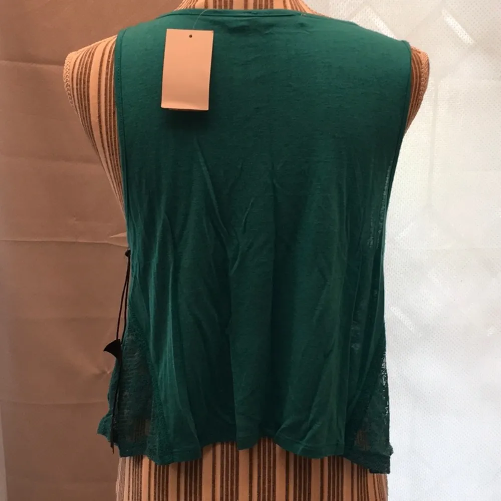 Chloe K Lacy Sleeveless Turquoise Top - Image 7