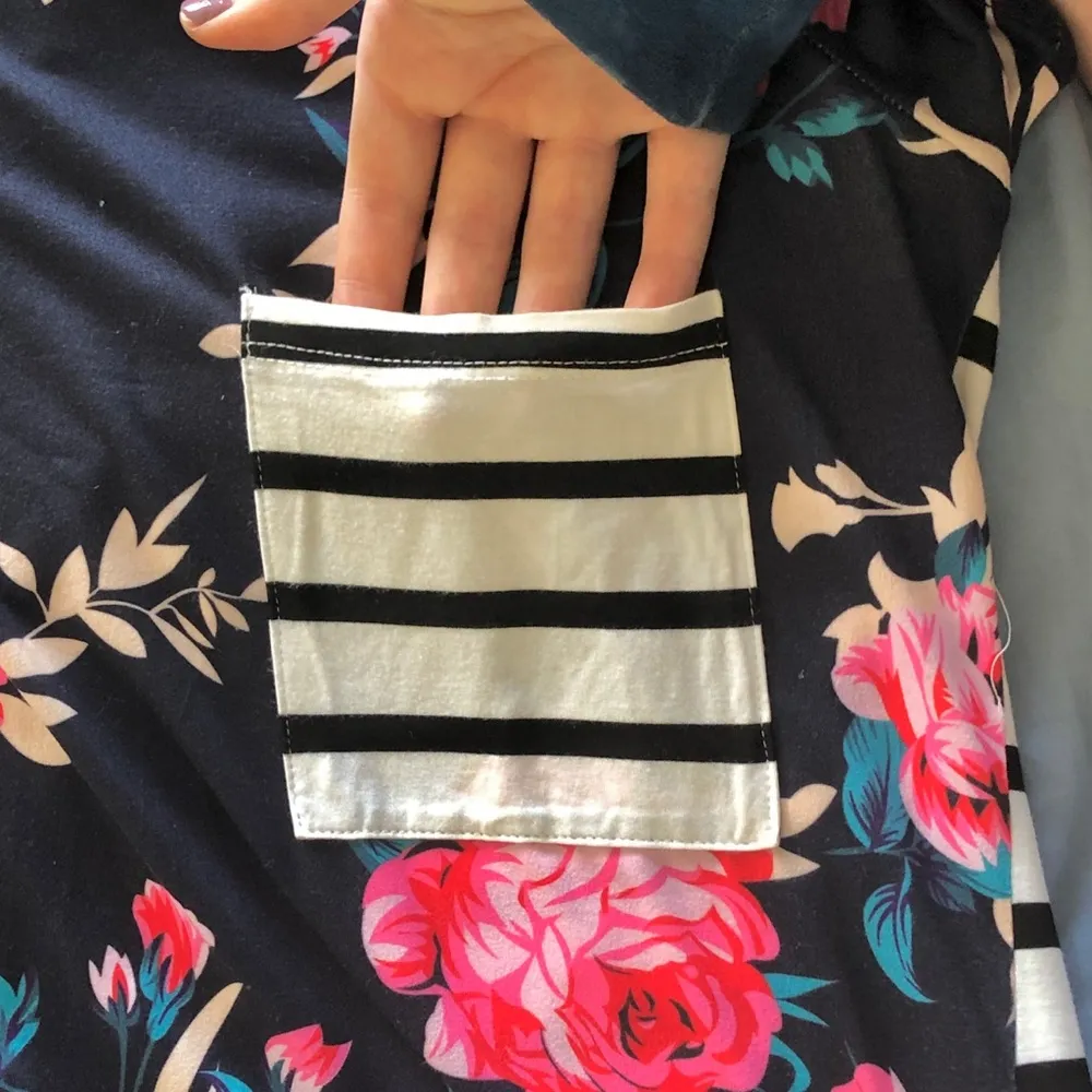 Tickled Teal Floral & Striped Top - Image 5