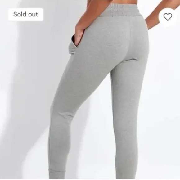 Free People Movement Sunny Skinny Sweatpants in Light Gray Size Small - Image 2