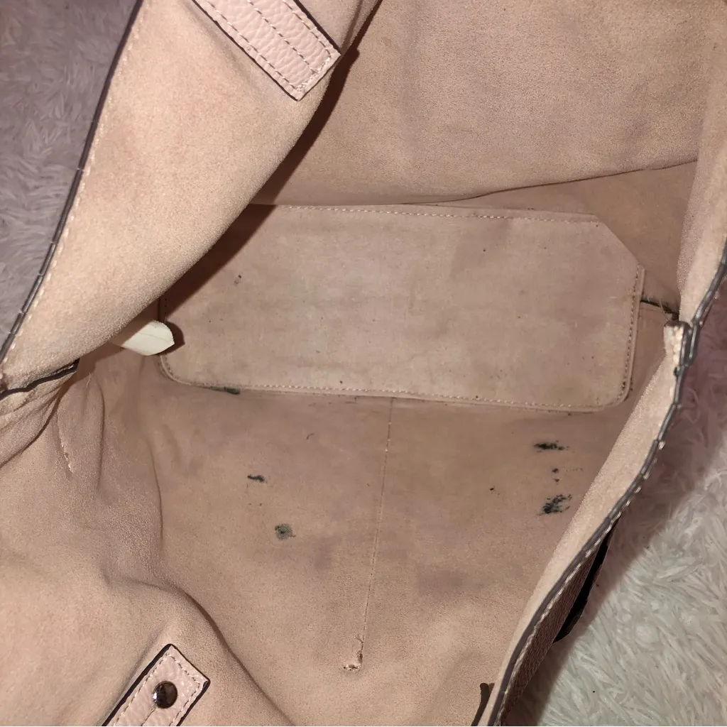 Steve Madden‎ Faux Leather Tote Bag Blush Pink - Image 12