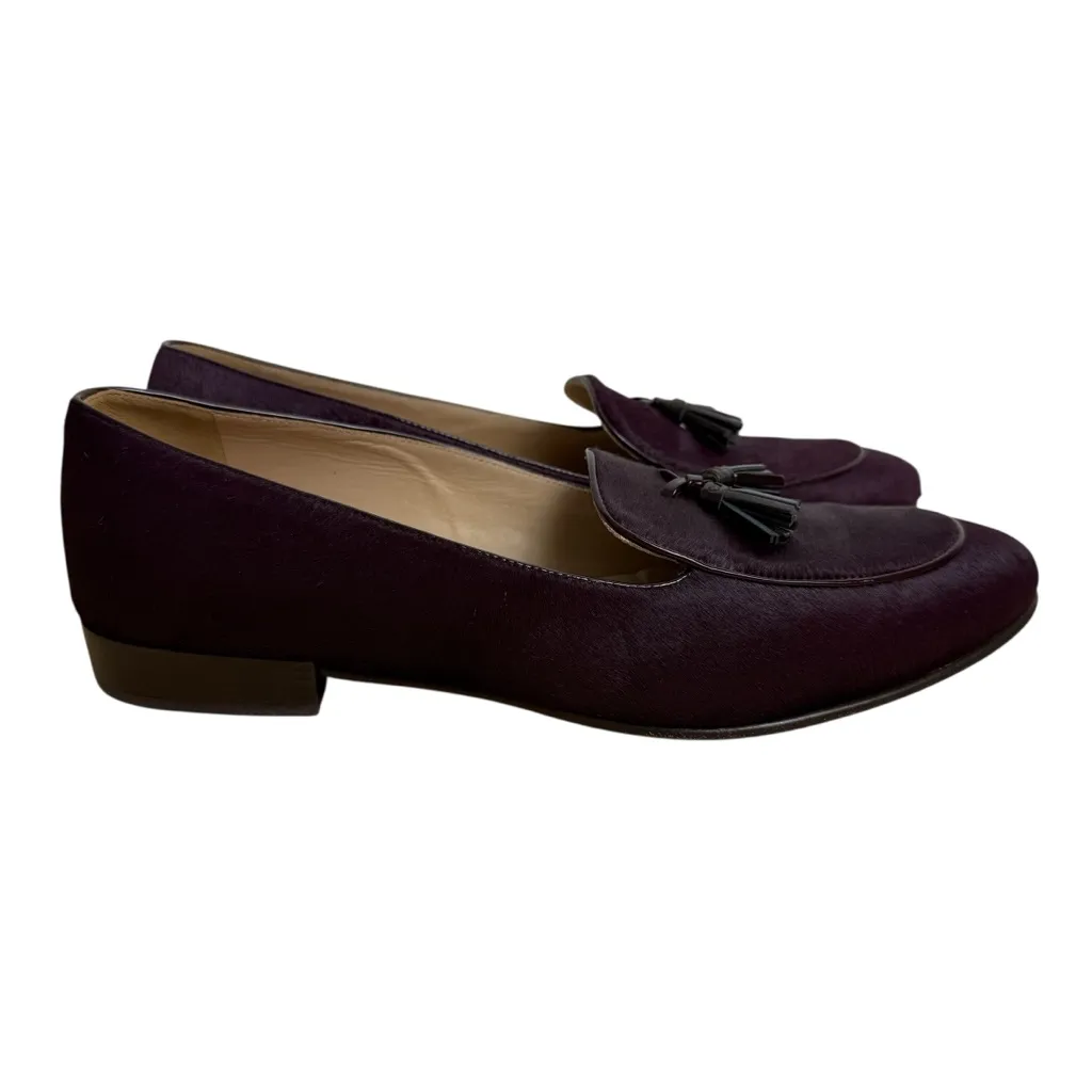 J. Crew Biella Tassel Loafers Deep Aubergine Sz 9 - Image 2