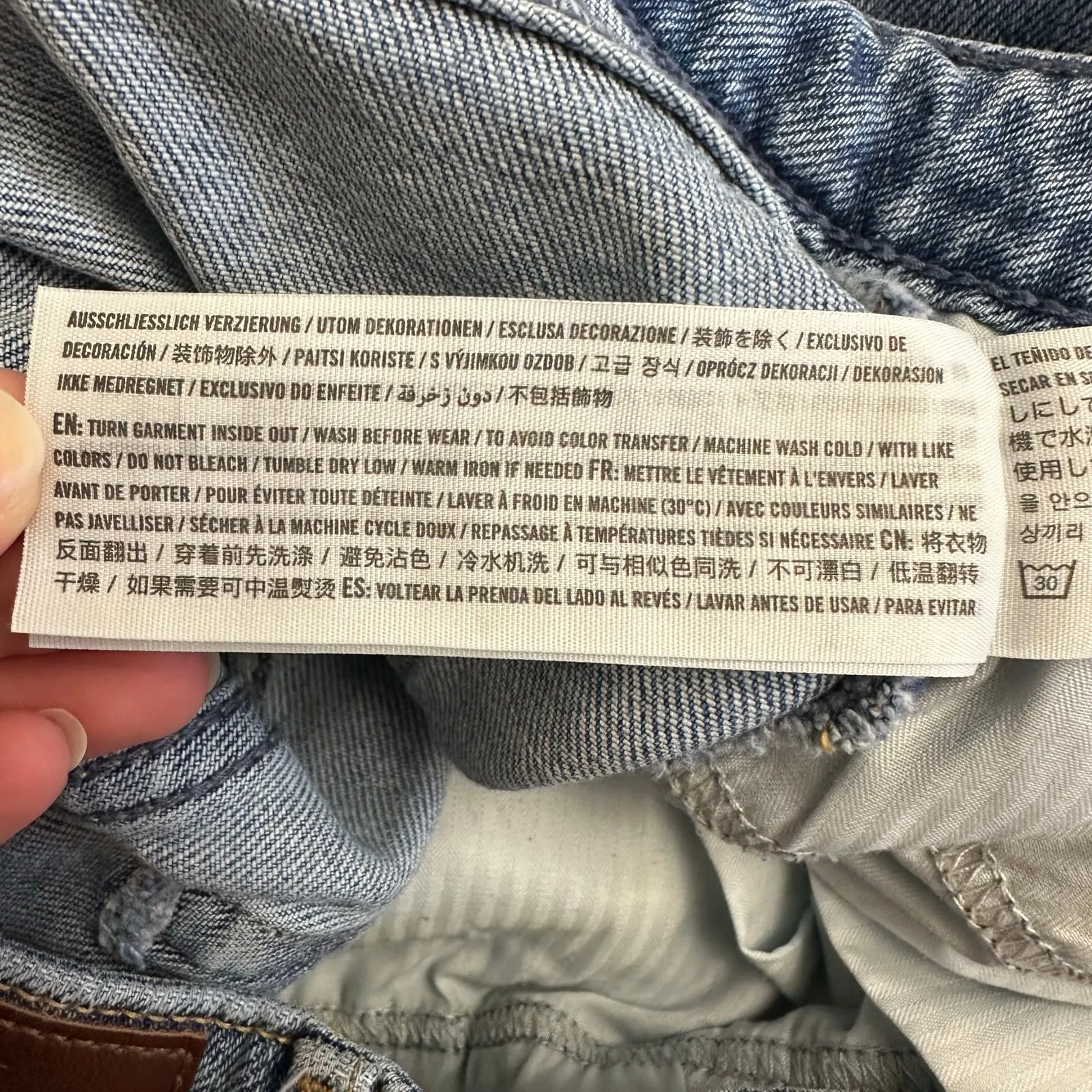 Hollister Curvy Ultra High Rise Dad Jeans 13R W31 L31 Distressed Straight‎ Leg - Image 11