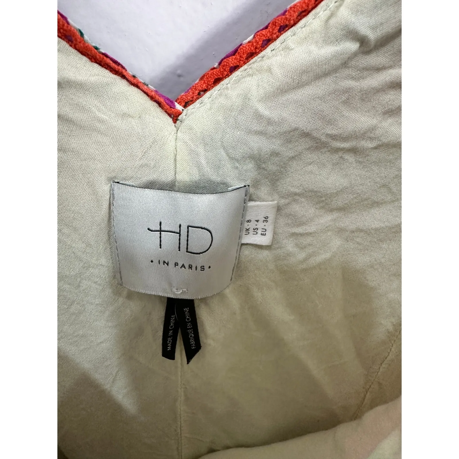 Anthropologie HD In Paris Dress Womens 4 Pink Mandala Boho Fairy Romantic Indie - Image 2