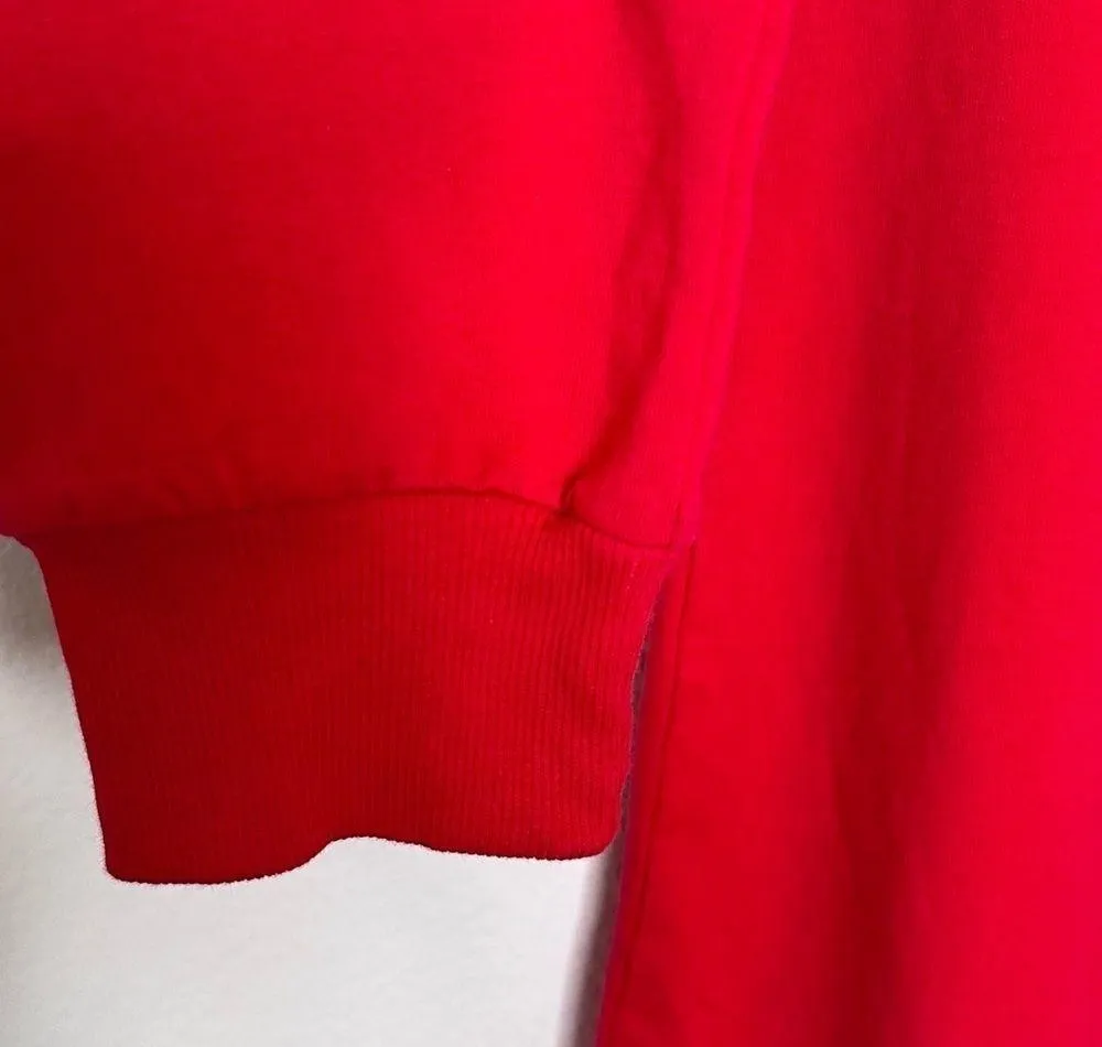 Red Long Sleeve Round Neck Pullover Size Small NWT - Image 4