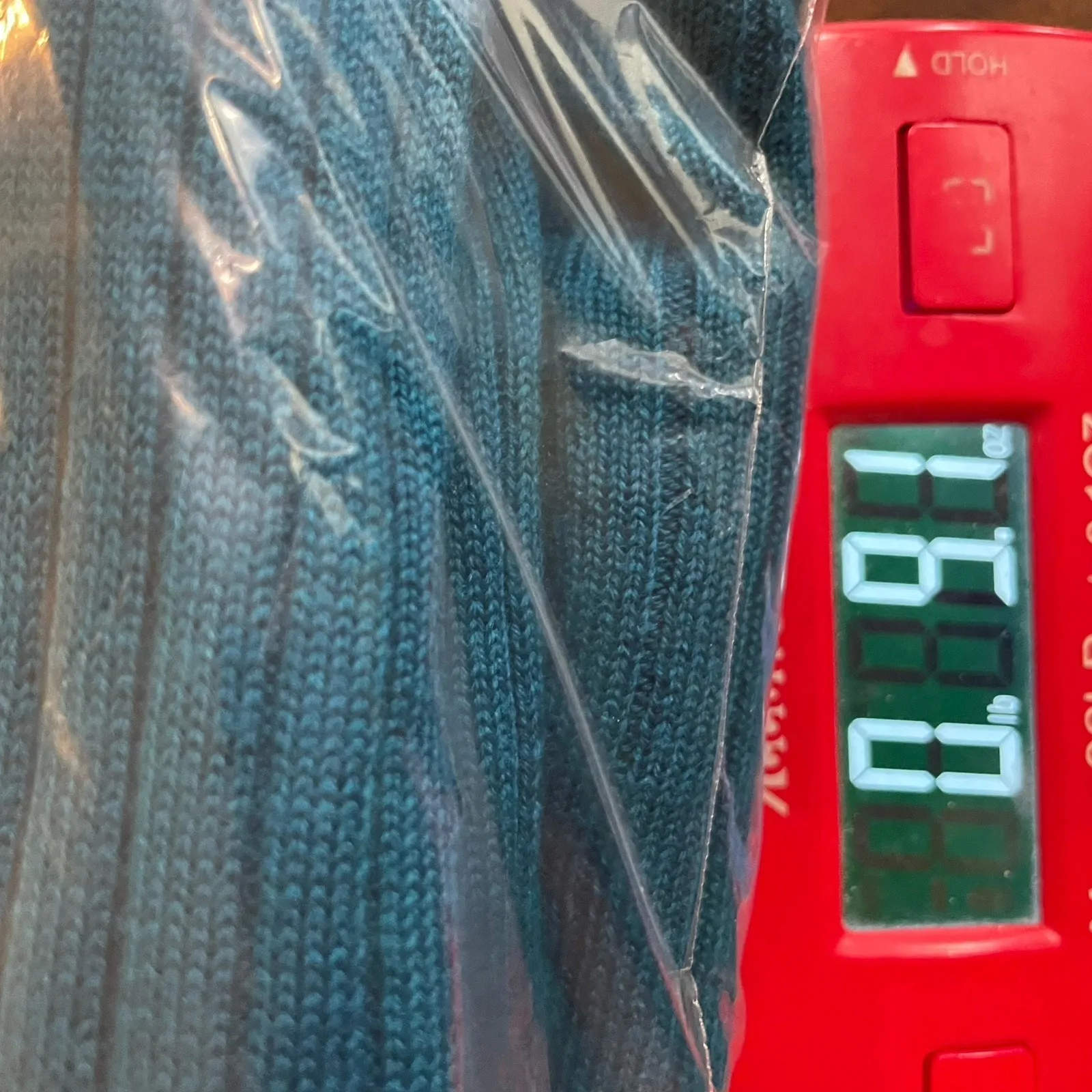 Karen Scott Womens 1X Teal Ribbed Sweater Top Merino Wool Blend‎ Preppy Career - Image 8