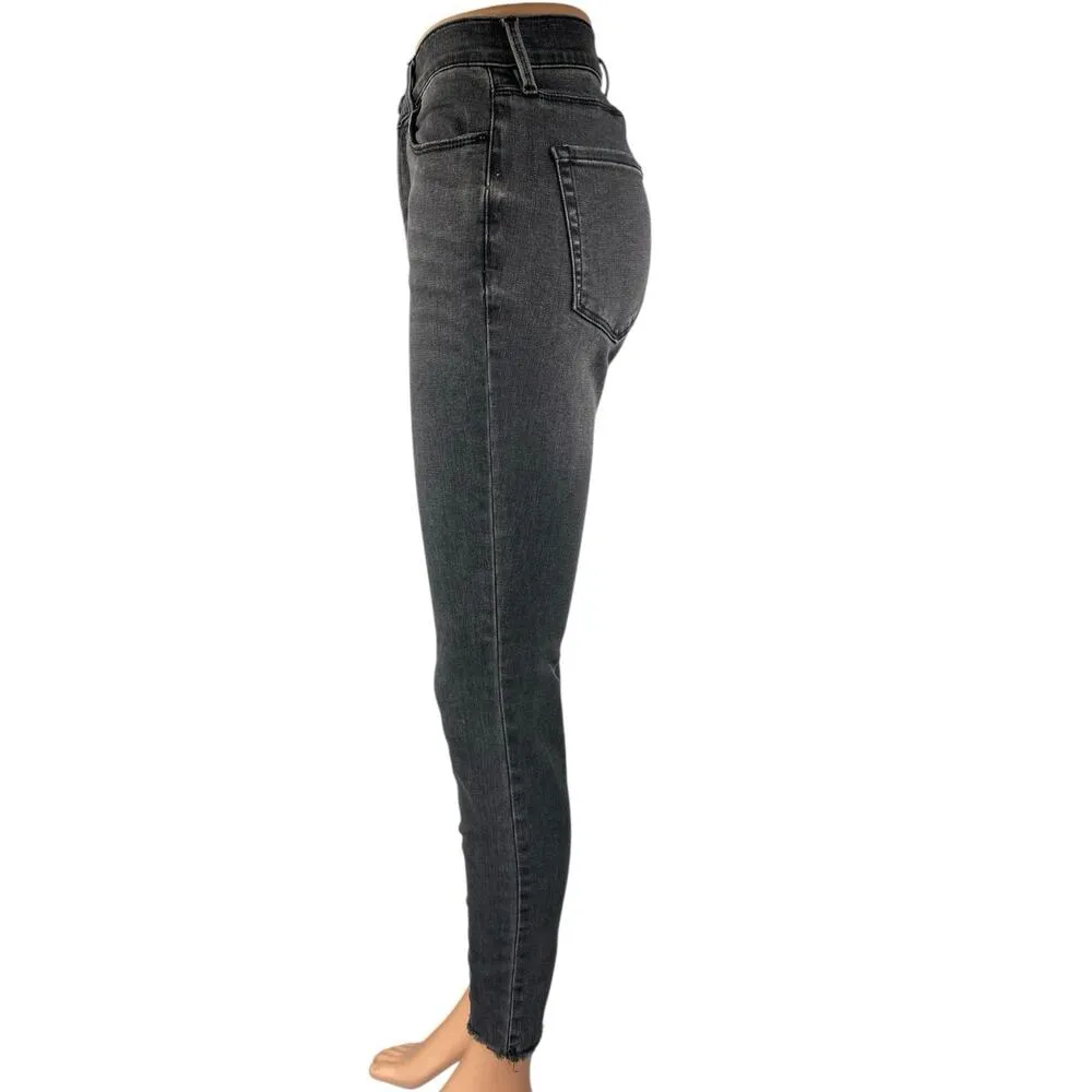 Pacsun Women's Black Super High Rise Jegging Raw Hem Skinny Denim Jeans Size 26 - Image 2