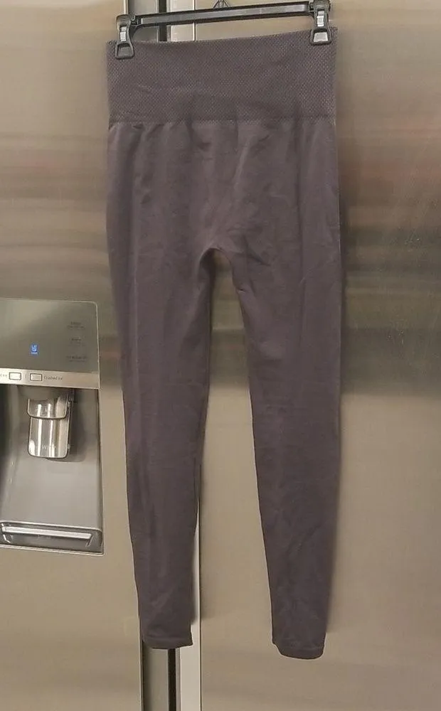 💕SOFRA💕 Fleece Lined High Rise Soft Leggings (2 Pairs) Brown & Charcoal Gray Size M - Image 11