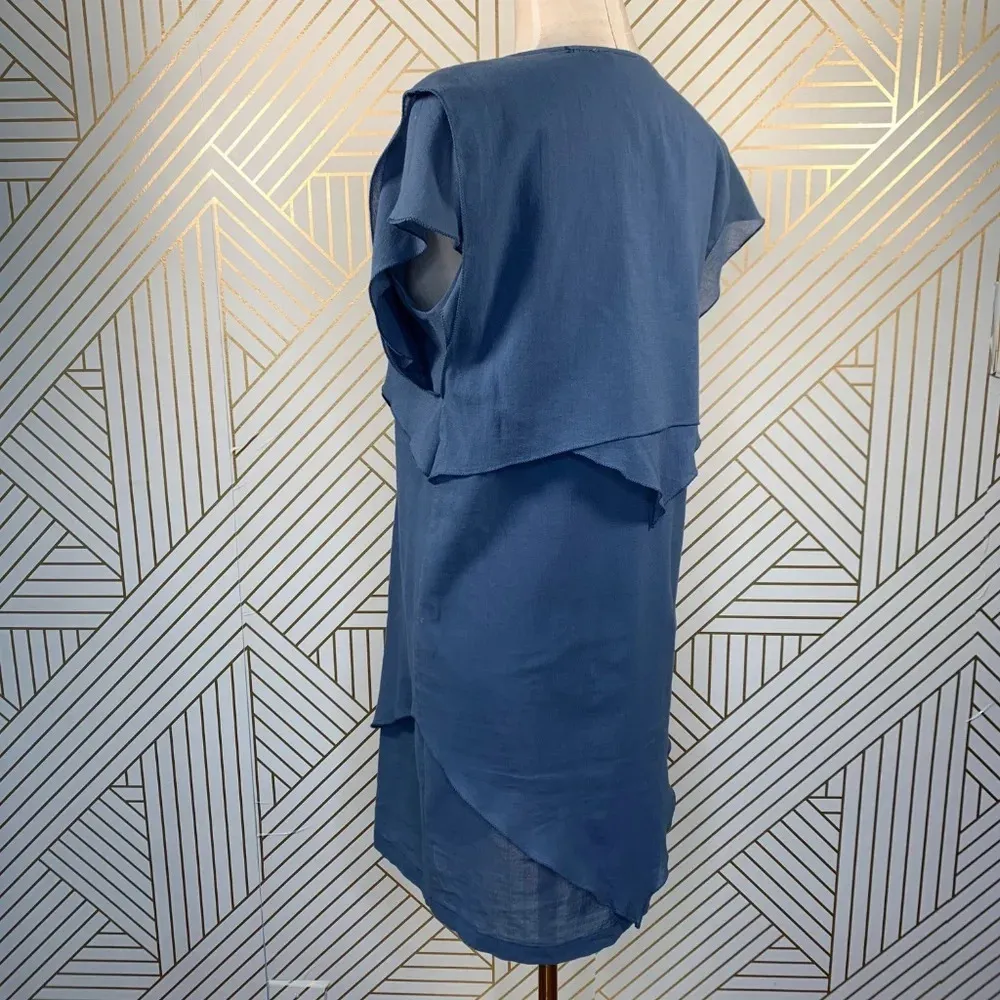 See by Chloe Blue Tiered Tassel‎ Boho Dress - Image 5