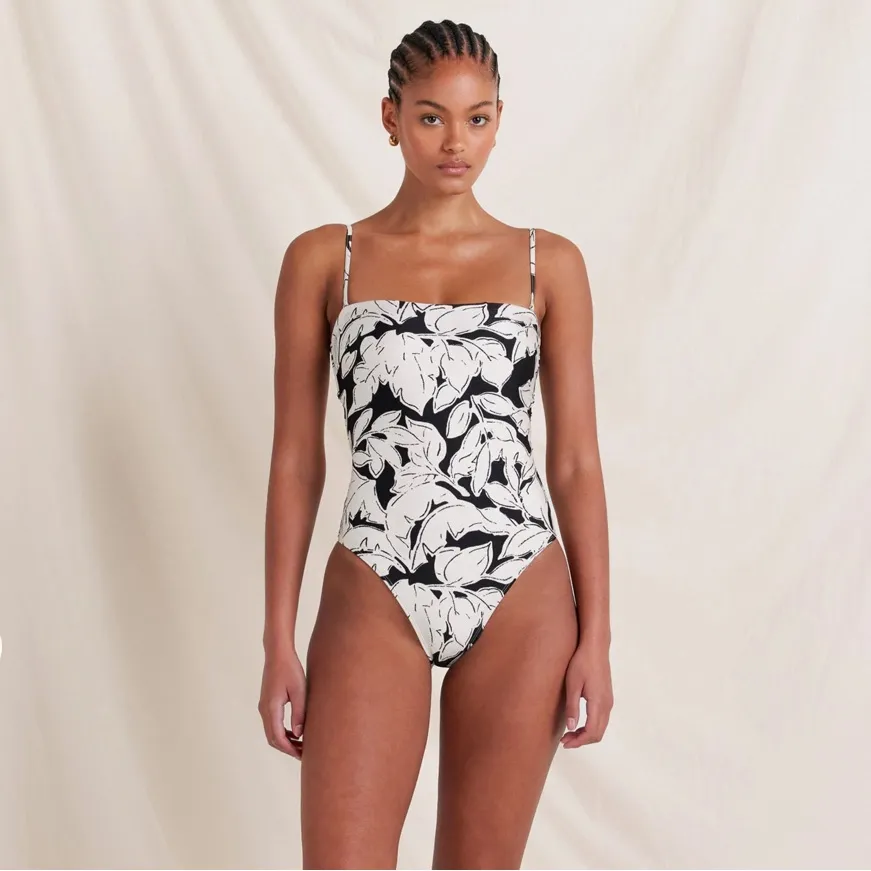 Free people x Peony Strapless Floral One-Piece Swimsuit - Image 3