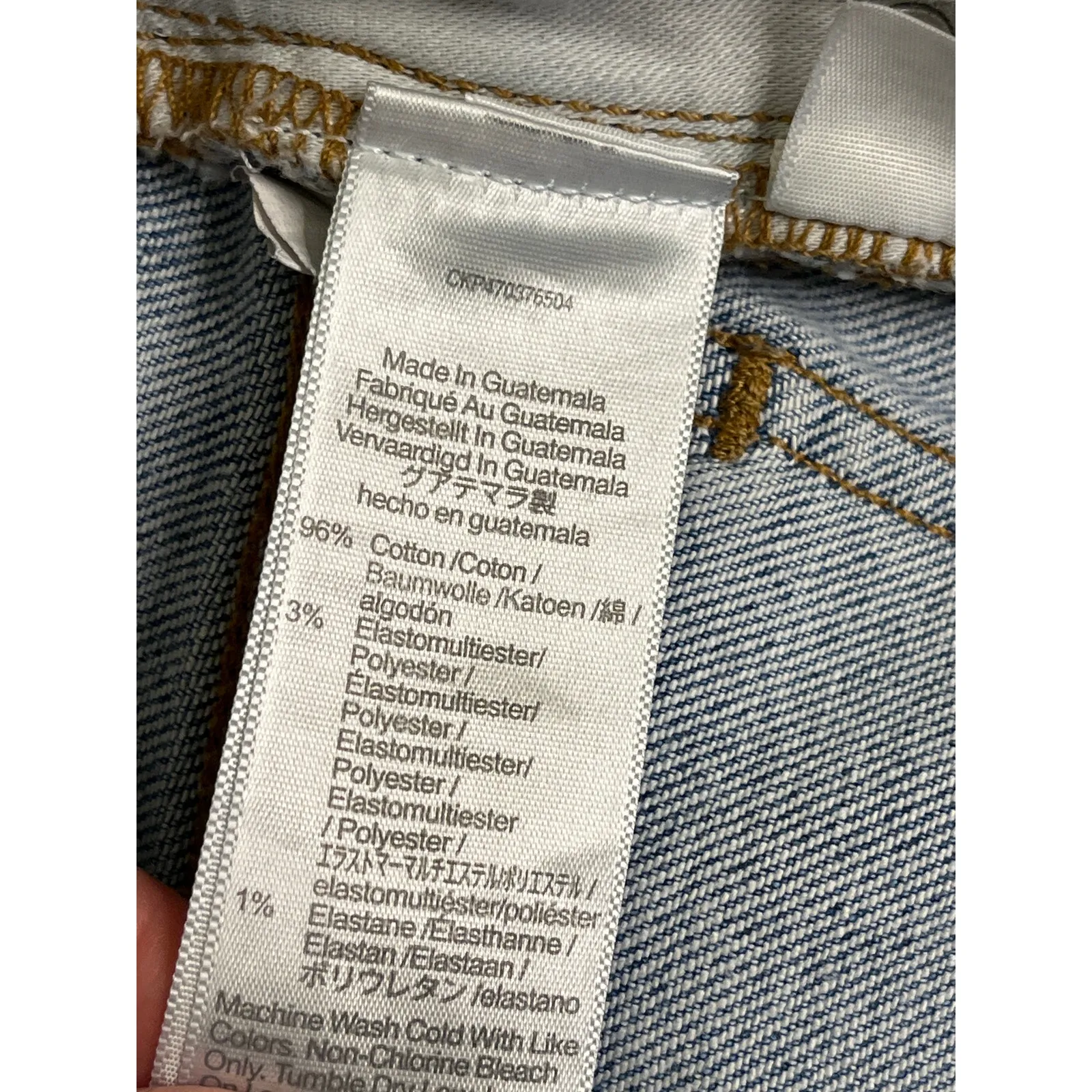 Madewell Perfect Vintage Straight Jean, Delafield Wash: Button-Fly, size 25 - Image 12