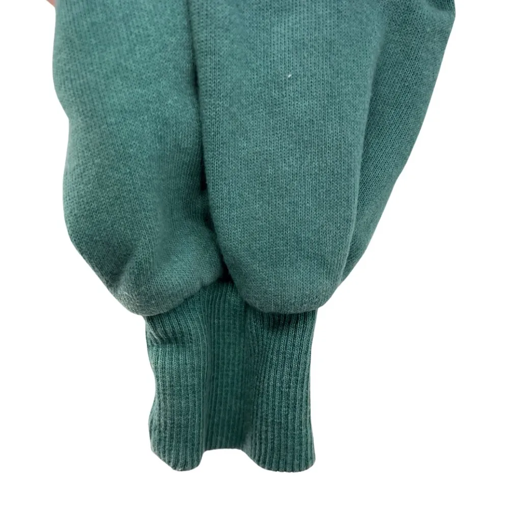 Cape Cod Art Unlimited Sportswear turtleneck teal embroidered sweatshirt L Blue Size L - Image 3