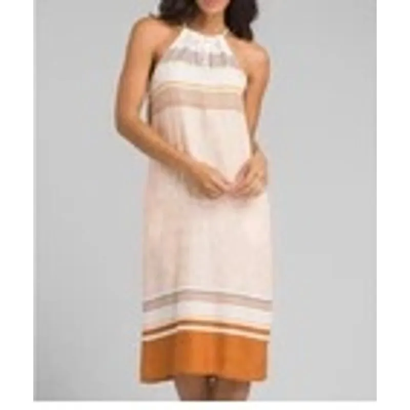 prAna  | M |  Parisol Midi Dress Sundress Slip Cover Up Womens Striped Floral - Image 2