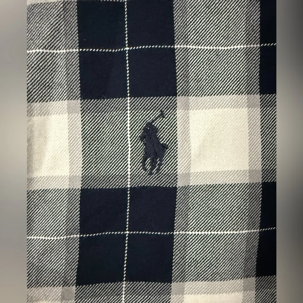 New! Polo Ralph Lauren Plaid Cotton Twill Midi‎ Shirtdress Sz 6 $549 - Image 10