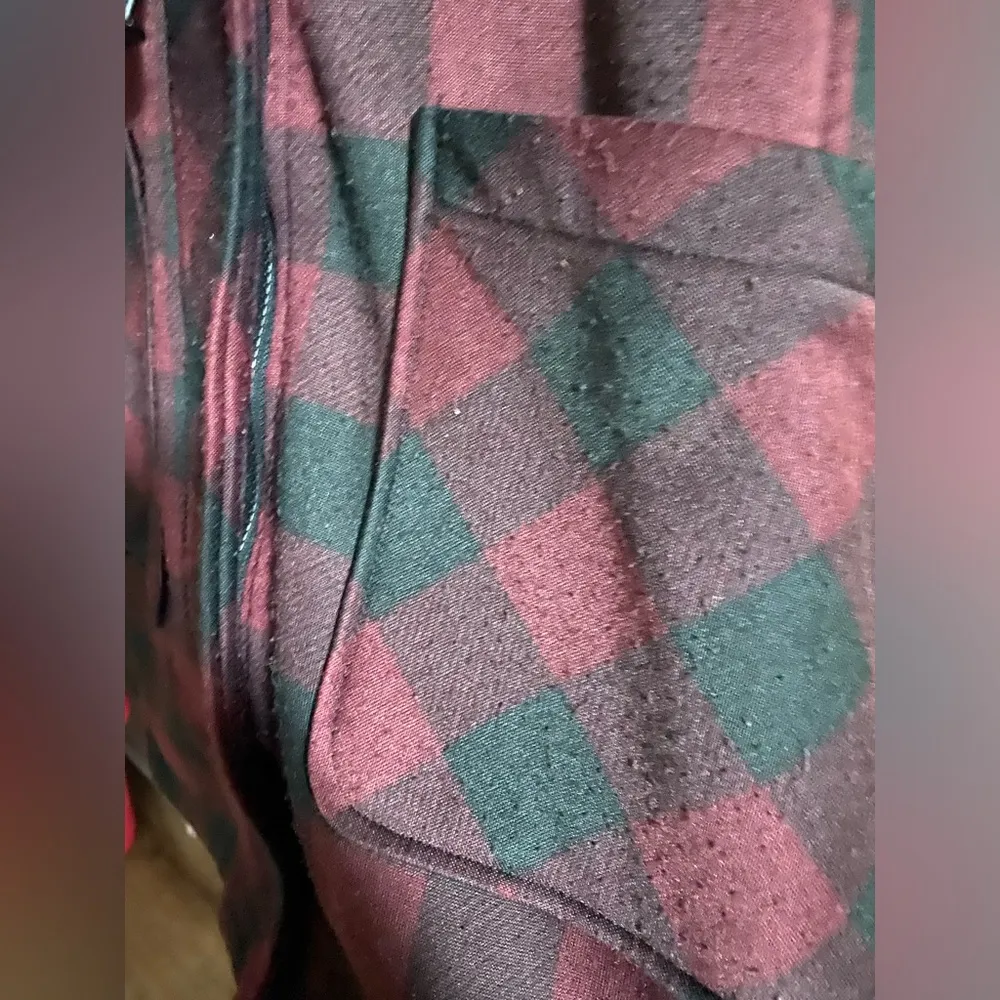 Plaid Hooded Toggle Coat Size 2X - Image 7