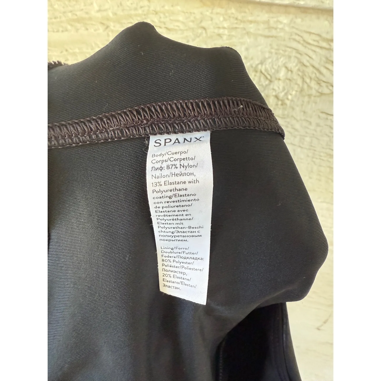 Spanx Faux Leather Leggings High Waisted Black Size Small Petite Pants Tights‎ - Image 5