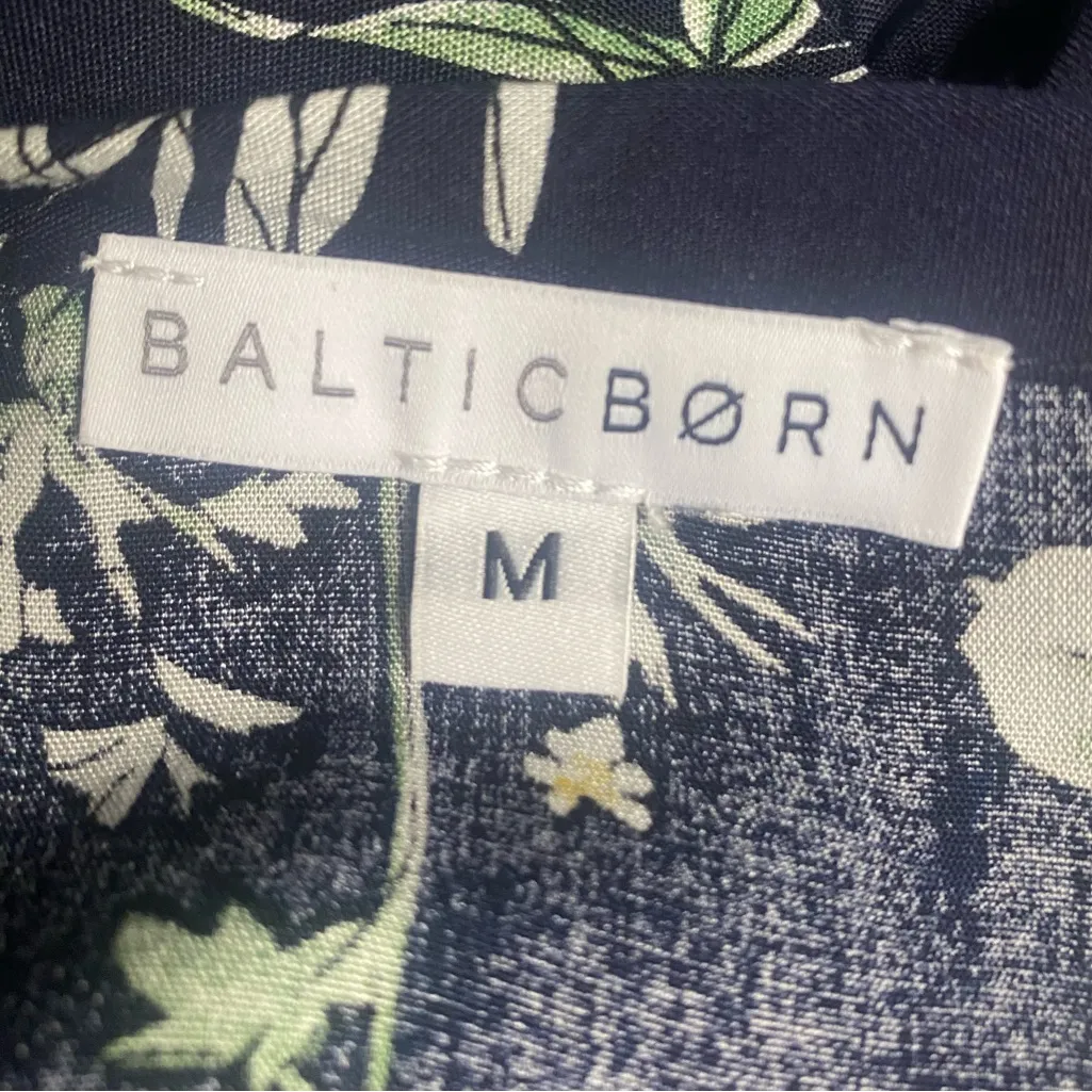 BALTIC BØRN Spell Boho Navy Floral VNeck Smocked Tiered Maxi/Midi Dress 
M BNWOT - Image 11