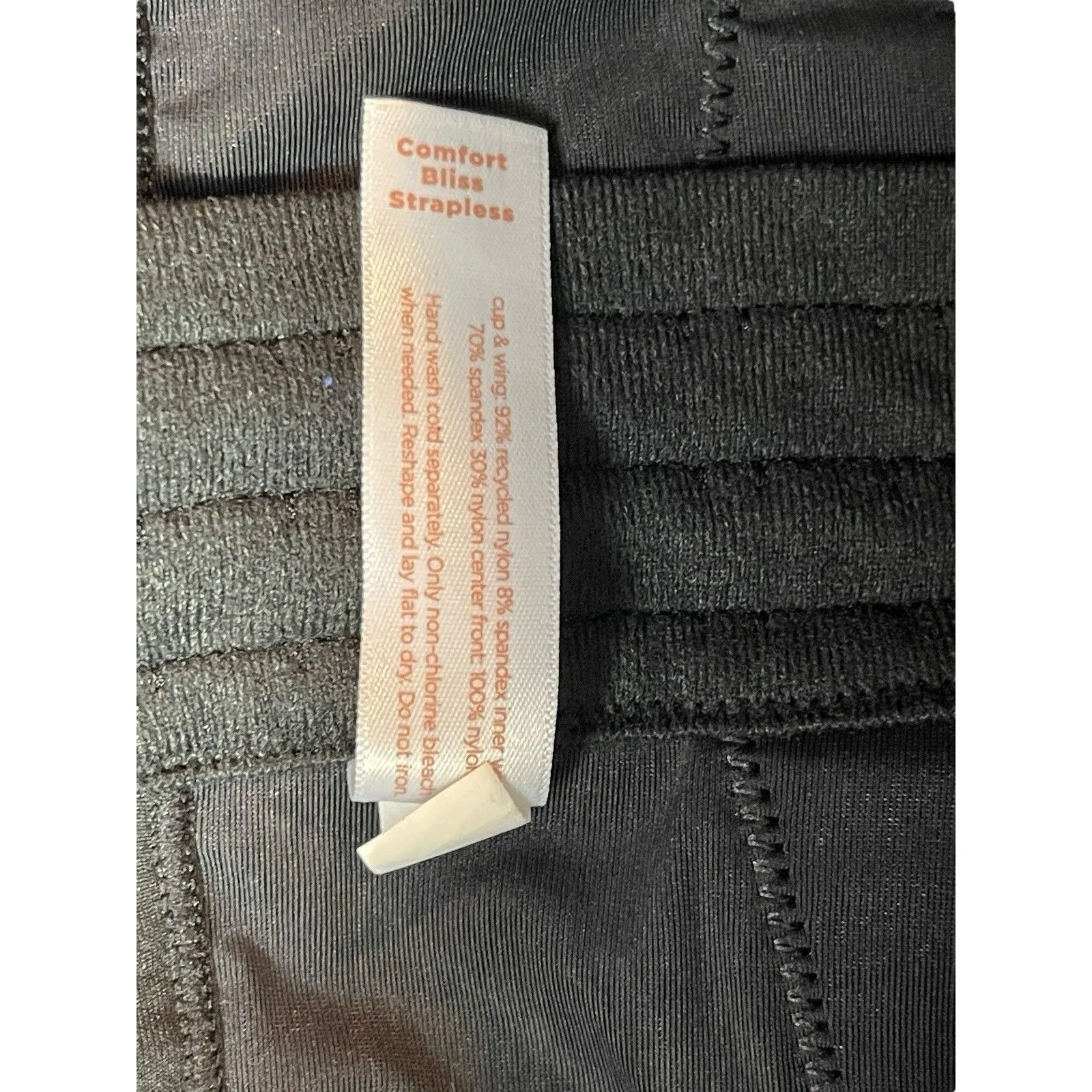 Cacique Comfort Bliss Strapless Bra 50F Black Full Coverage Multiway Convertible - Image 6