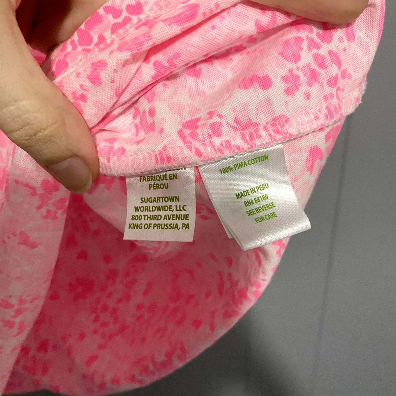 Lilly Pulitzer Pink Shandy Invest A Gator Ziva Bell Sleeve Preppy Relaxed Top XL - Image 2