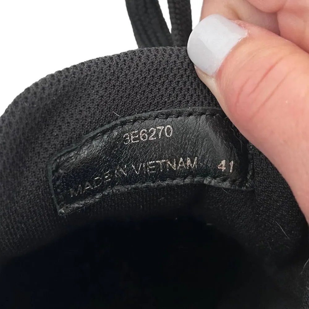 Prada Black Leather Sneakers Sz 41 - Image 9