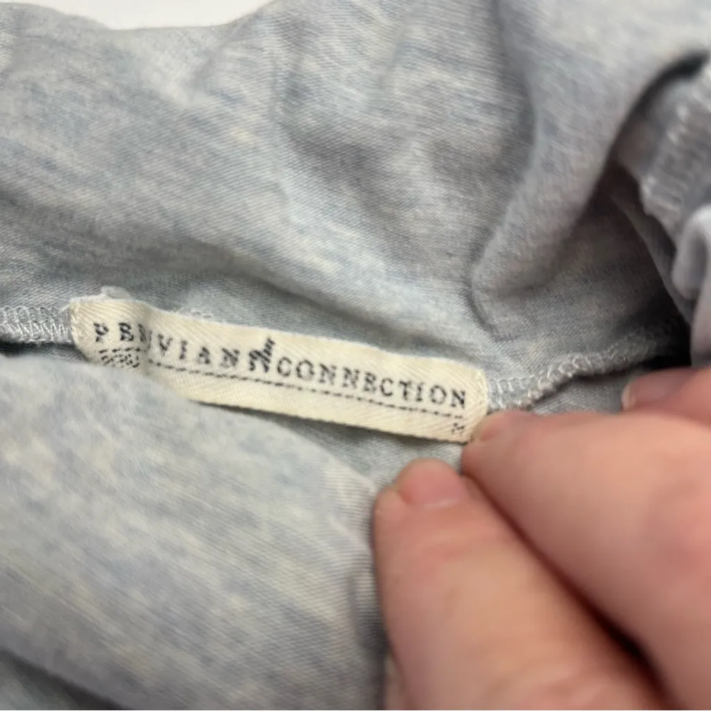 Peruvian Connection Gray Turtleneck Long Sleeve Top Womens Size Medium *FLAWED - Image 2