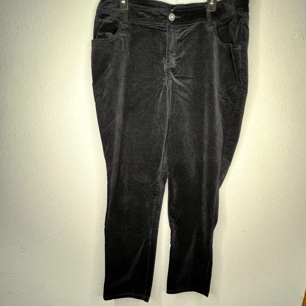 Lane Bryant‎ Black Velvet Pants - Image 4