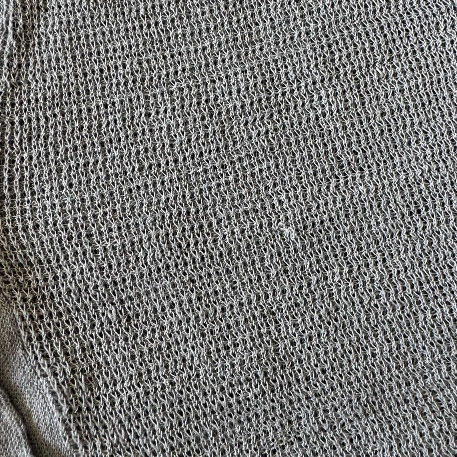 EILEEN FISHER Fine Organic Linen Crepe Knit Cropped Cardigan Light Blue Women S - Image 6