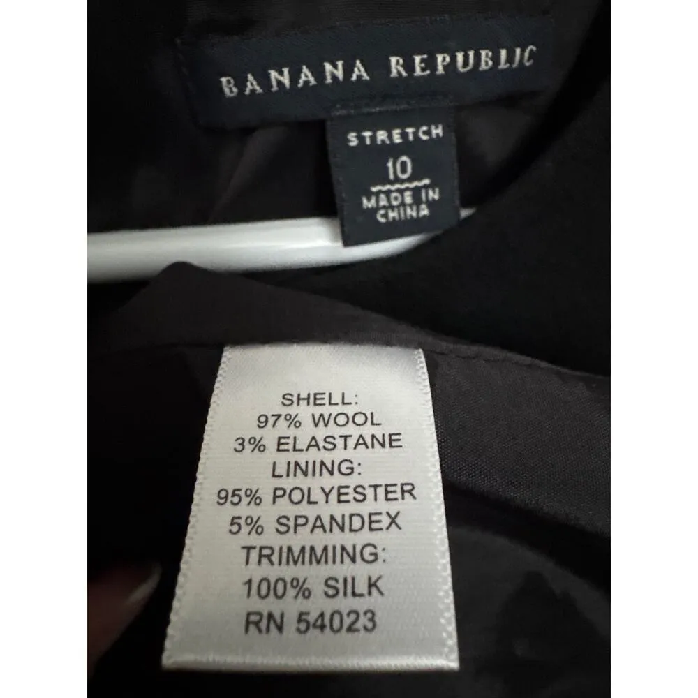 Banana Republic wool silk black sleeveless cocktail dressy dress 10 - Image 10