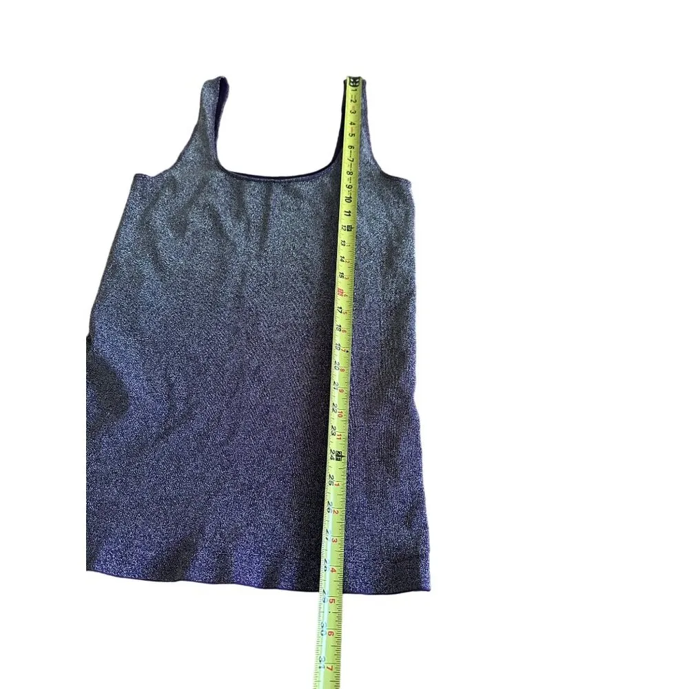 Tees By Tina Sparkly Purple Top Stretchy Scoop Neck Shimmery Layering Piece NWOT Size undefined - Image 9