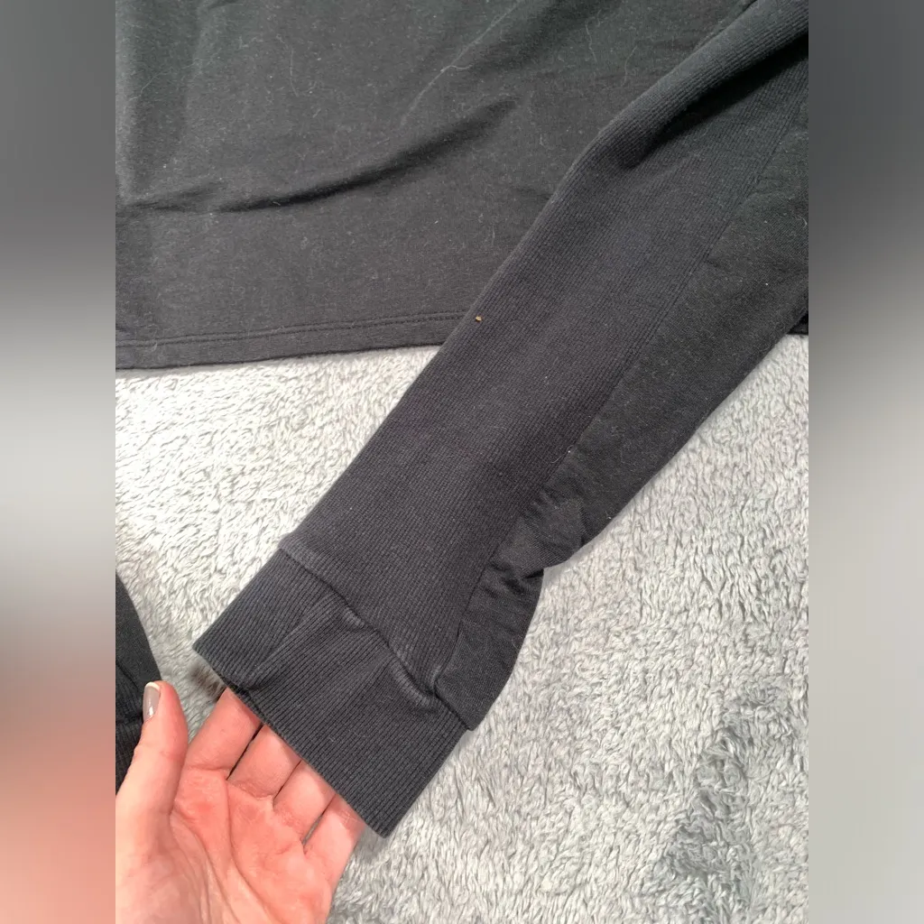 Gymshark black cropped long sleeve top XL - Image 6