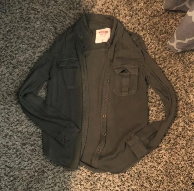 Target Army Green Button Up - Image 2