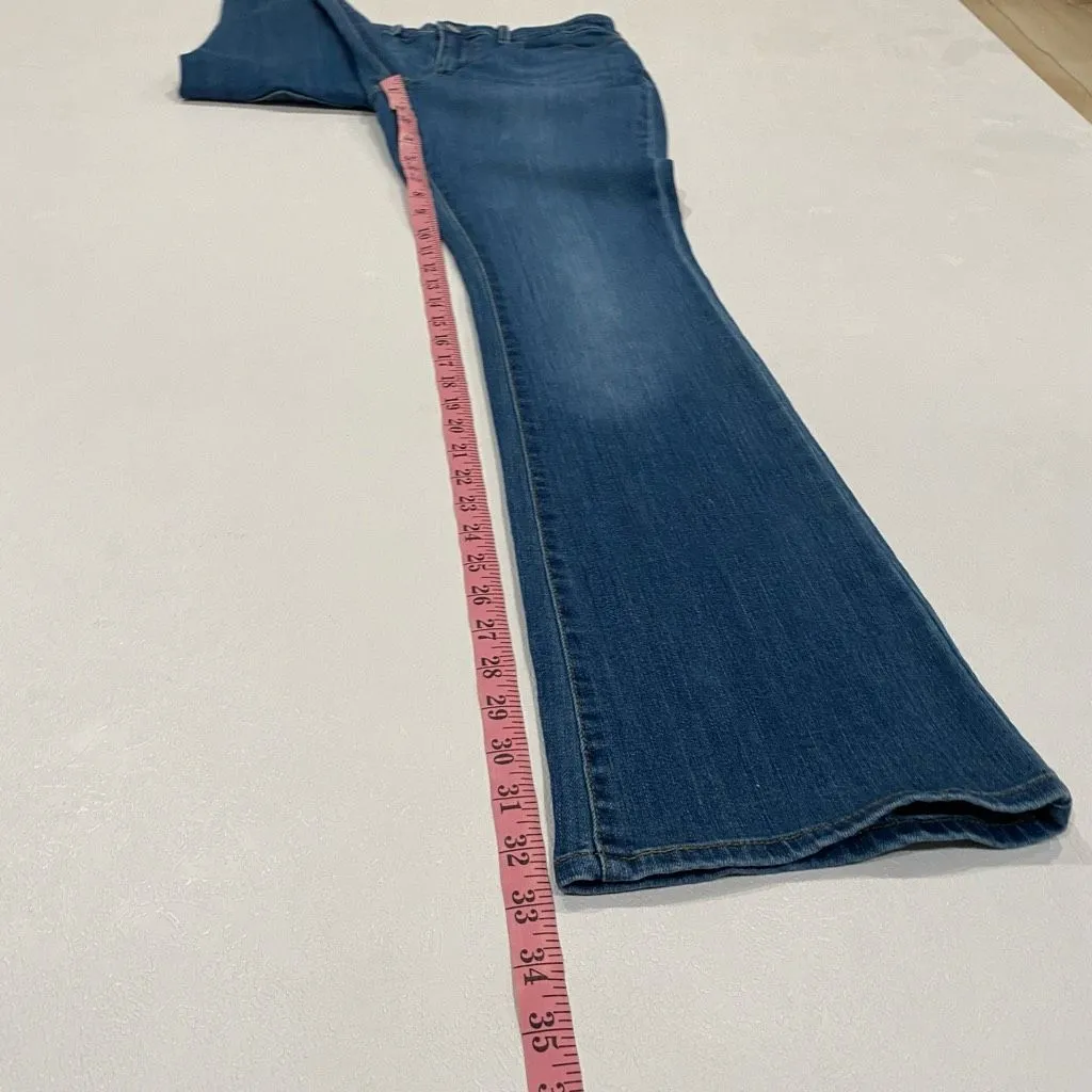 Levi Strauss Signature Mid Rise Bootcut Jeans Women 8 Long W28 L34 Blue Denim - Image 4