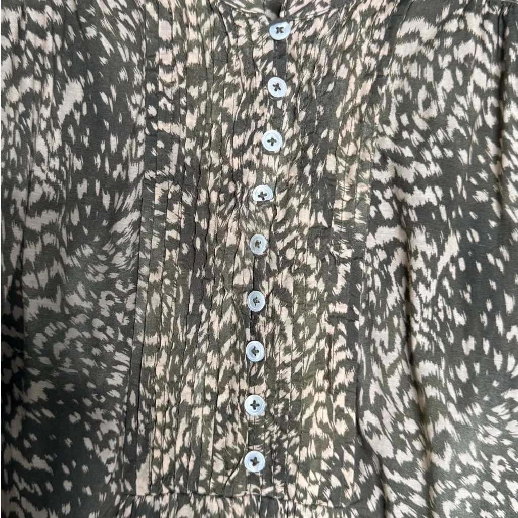 Joie Brown Ramera Tunic Cotton Silk Large Dress - Image 7