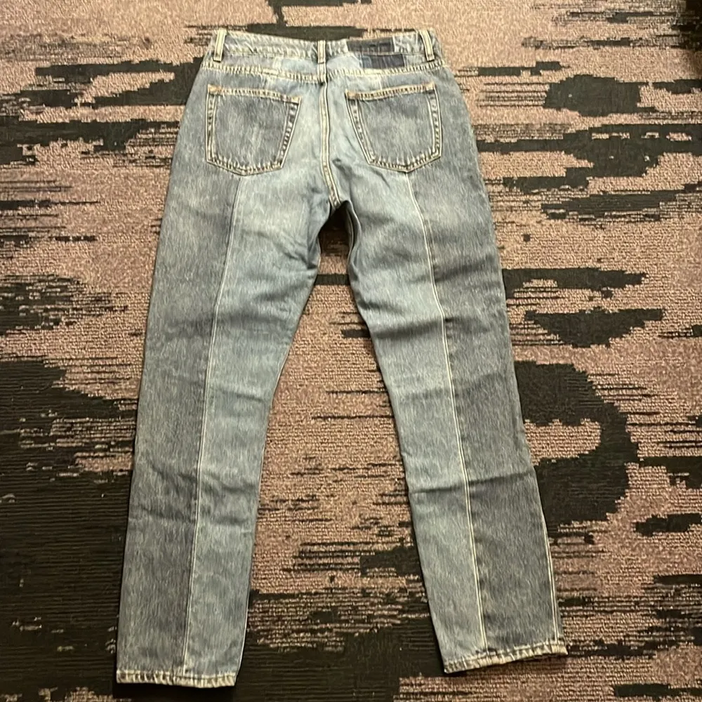 Sandro  Paris Patchwork Blue Jeans - Image 9