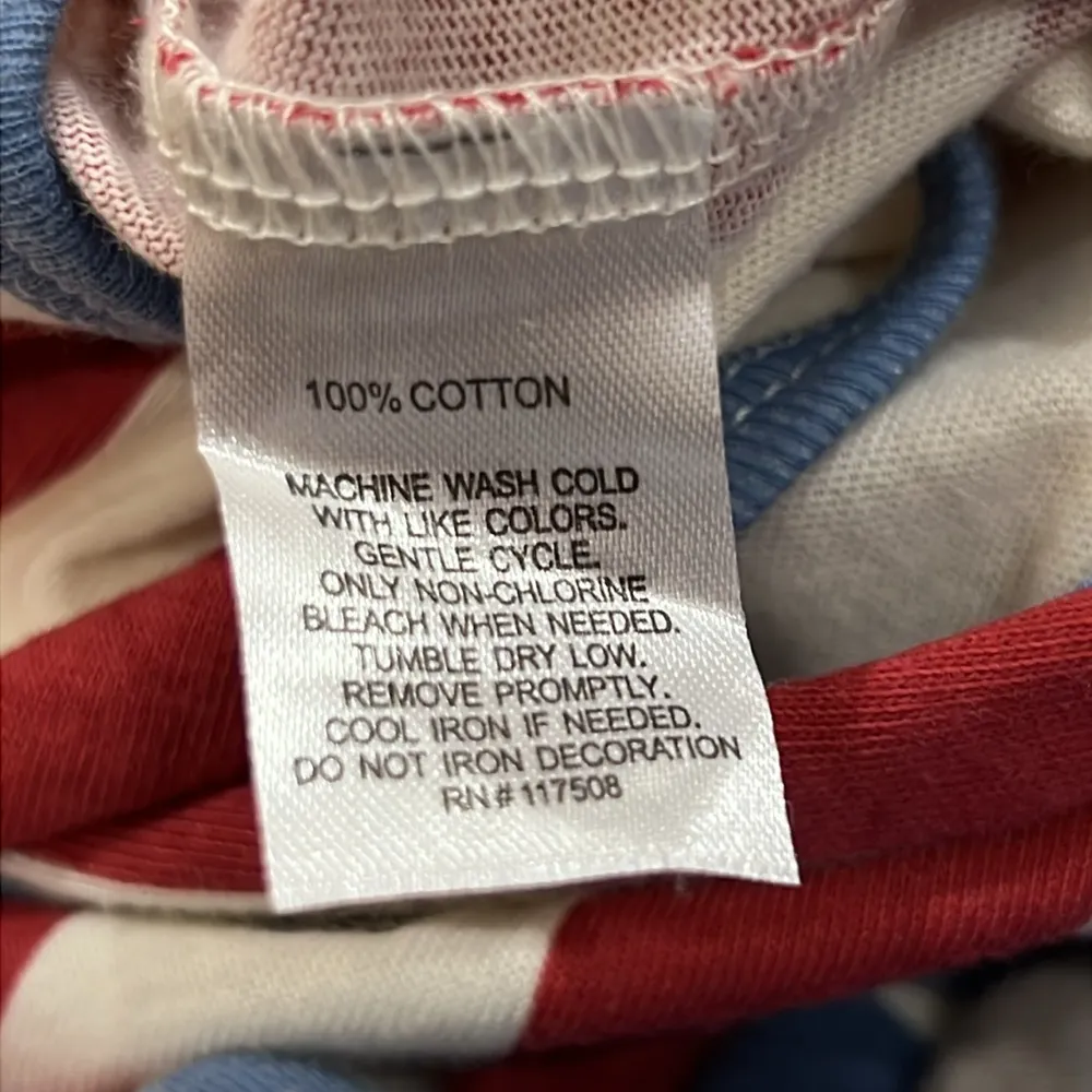 Junk Food Americana Romper Size Medium Red - Image 10