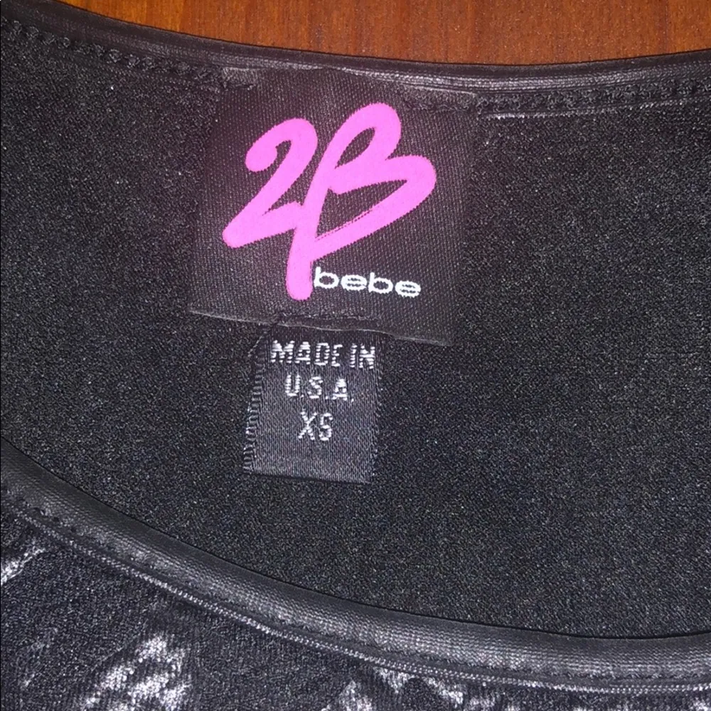 2B Bebe peplum top - Image 2