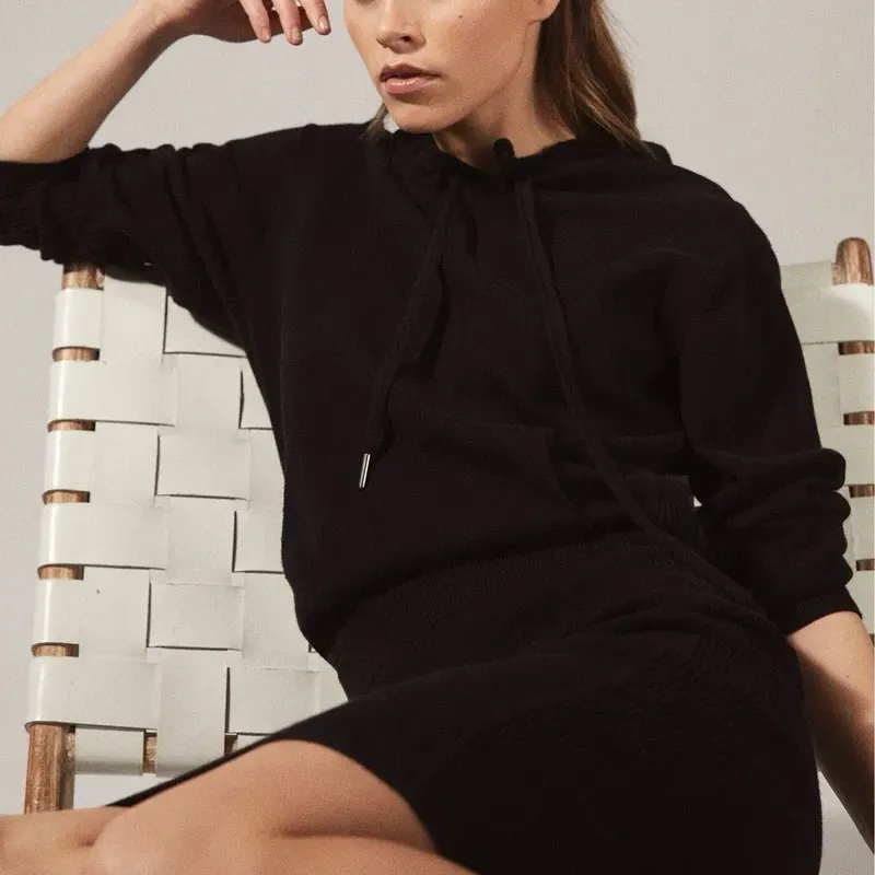 Reiss Jodie Long Sleeve Sweater Hoodie Dress - Image 3
