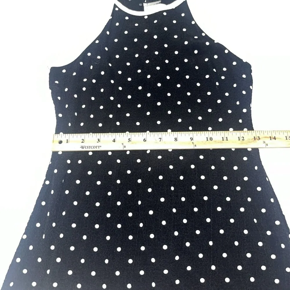 Byer Too! Vintage Sz 7 With Polka Dot Pattern Shift Dress XS - Image 6