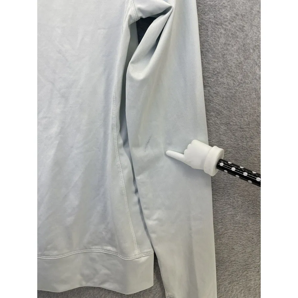 Nike Women's Golf Athletic Top High Neck Thumbhole Size XS Light Blue Long Sleev - Image 4