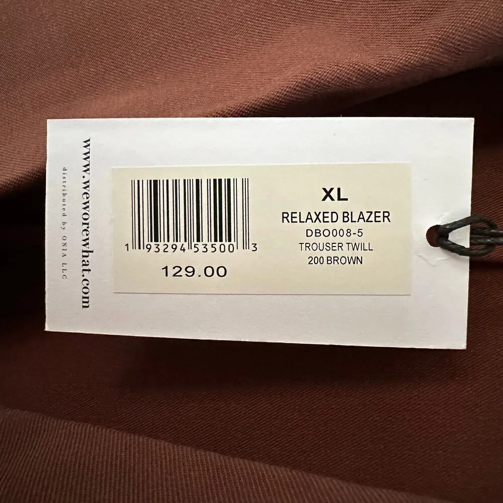 WeWoreWhat Sz XL Brown Relaxed Blazer Oversized Office Workwear Business Casual - Image 5