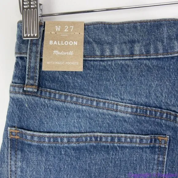 NEW Madewell Balloon Jeans in Corson Wash, size‎ 27, NA929 - Image 11