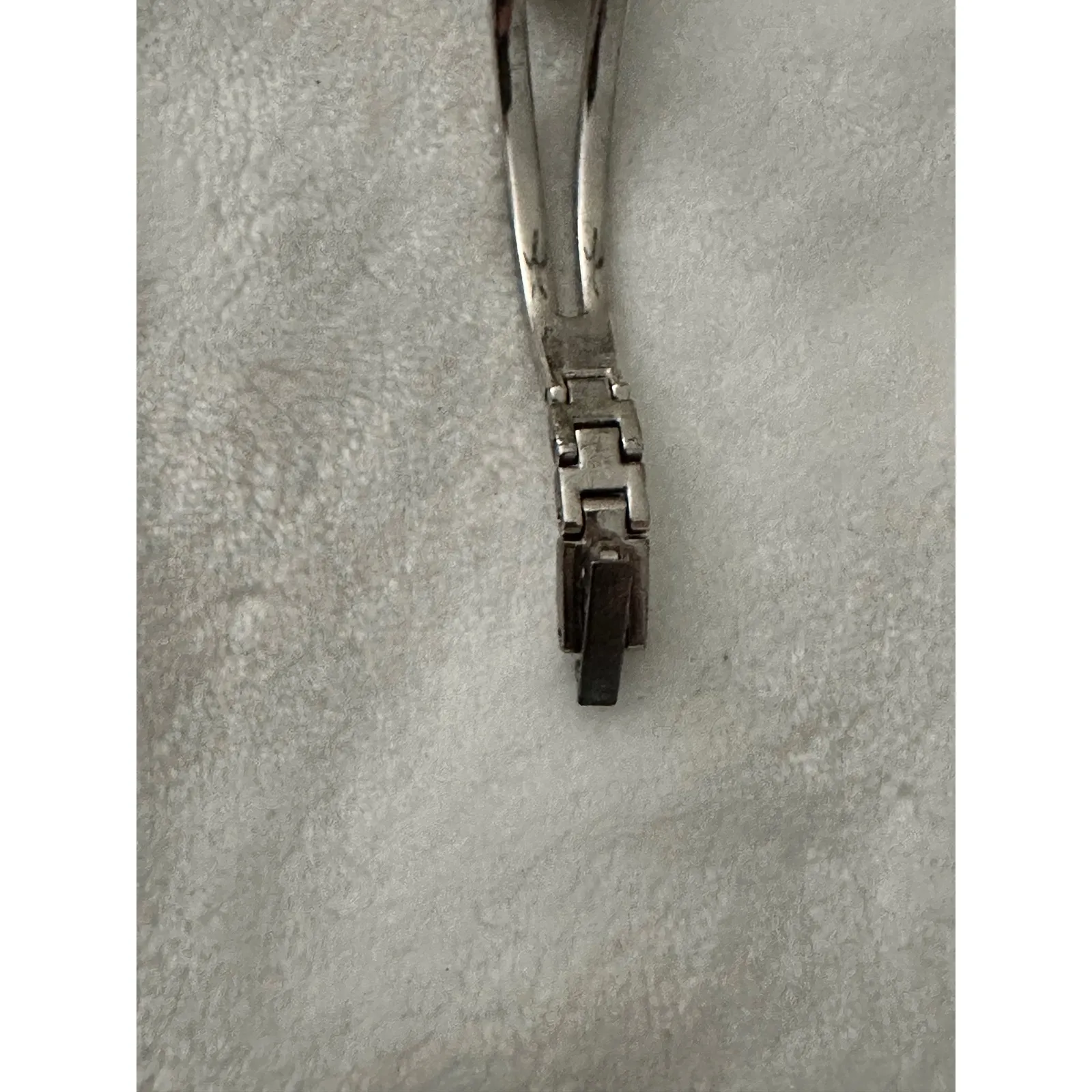 Armitron Now Silver Tone Bangle Watch Pink Face‎ Rhinestone Accent Womens - Image 9