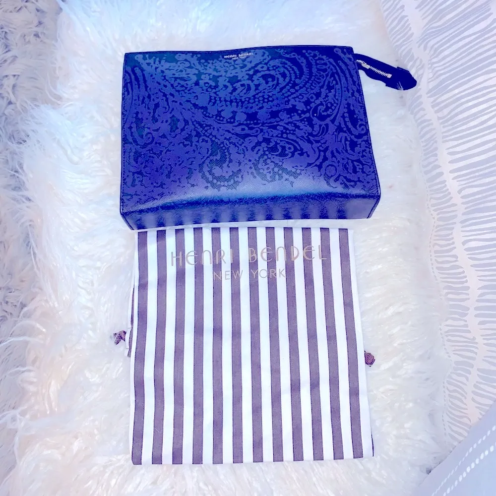 HENRI BENDEL LUXURY W57TH DAMASK CLUTCH BAG - Image 7